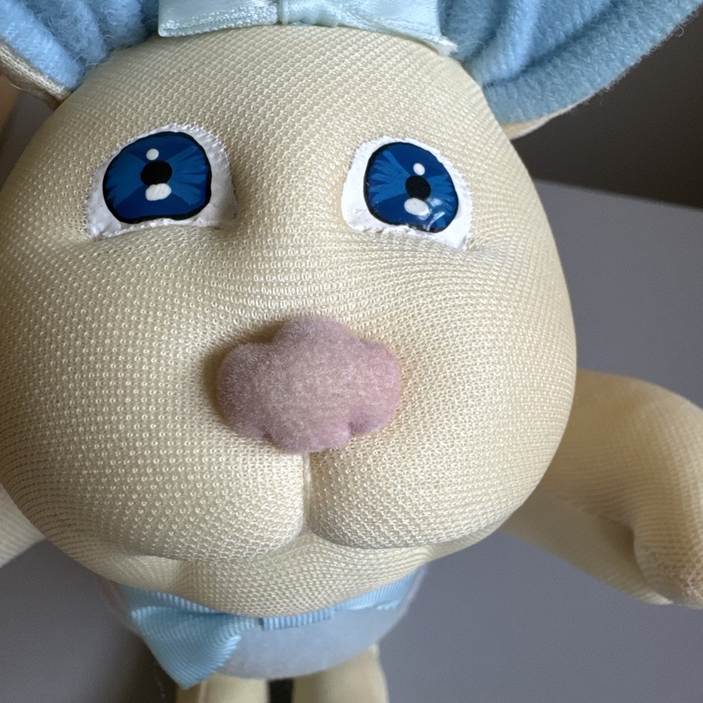 Vtg 1985 Cabbage Patch Kids Bunny Bee Xavier Roberts Blue Plush Pouch 13" - Picture 3 of 16